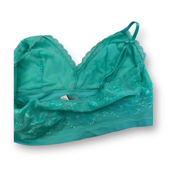 Victorias Secret Body By Victorias Green Lace Bralette Size Extra Large - Picture 4 of 6